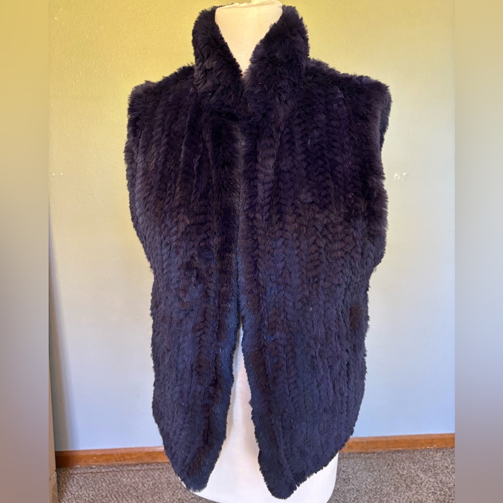 Rabbit fur vest